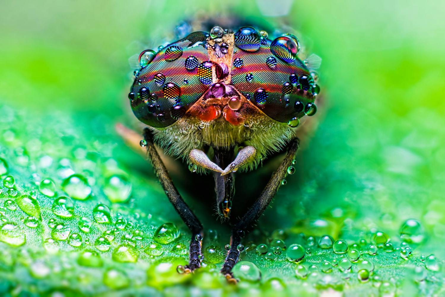 Mand redigerer billeder